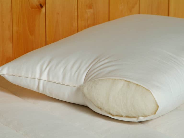 All-Natural Wool-Filled Bed Pillows image