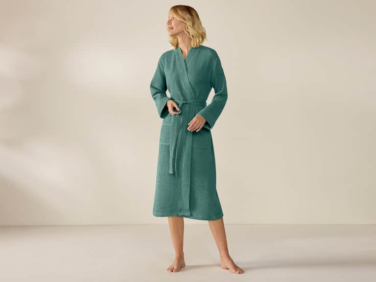 Unisex Organic Waffle Robe image