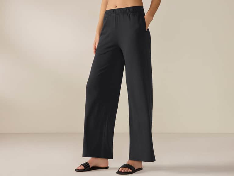 Women's Pima Organic Knit Wide Leg Pant image