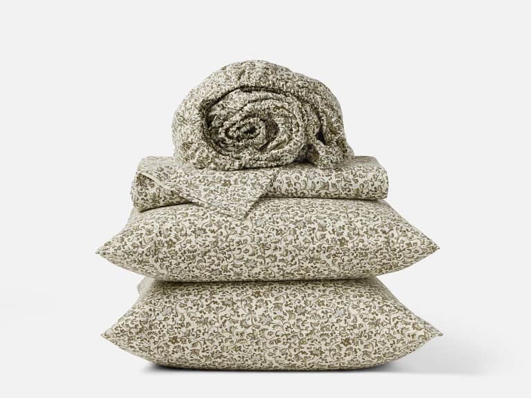 Organic Print Percale Sheet Set image