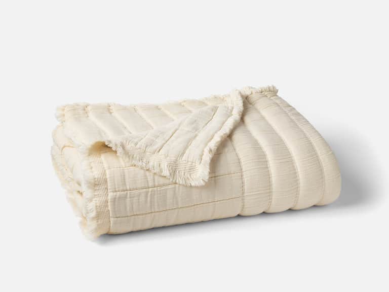 Dreamweight Organic Matelasse Weighted Throw image