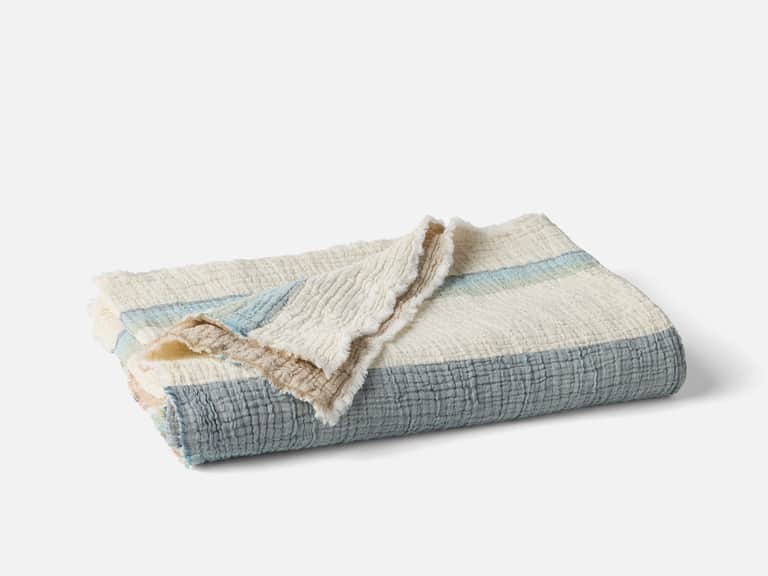 Topanga Organic Matelasse Striped Throw image