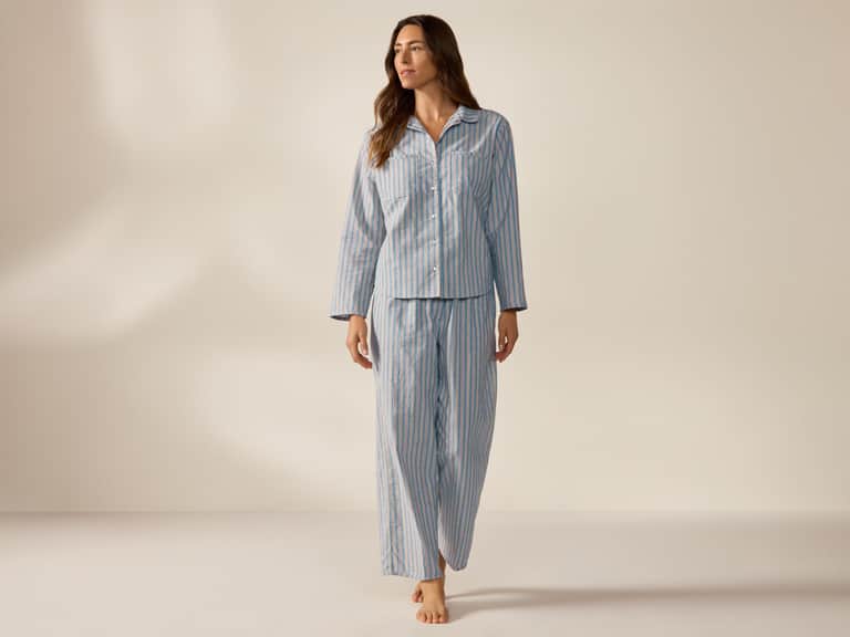 Women's Isla Organic Cotton Long Sleeve Pajama Set image