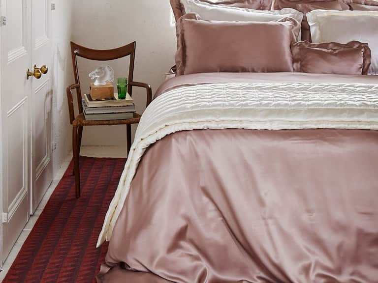 Vintage Pink Silk Pillowcase