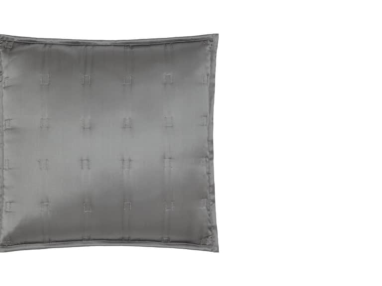 Windsor Silk Decorative Pillow - Charcoal image