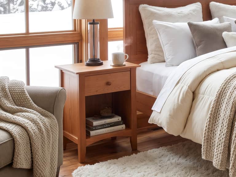 American Shaker 1-Drawer Enclosed Shelf Nightstand image