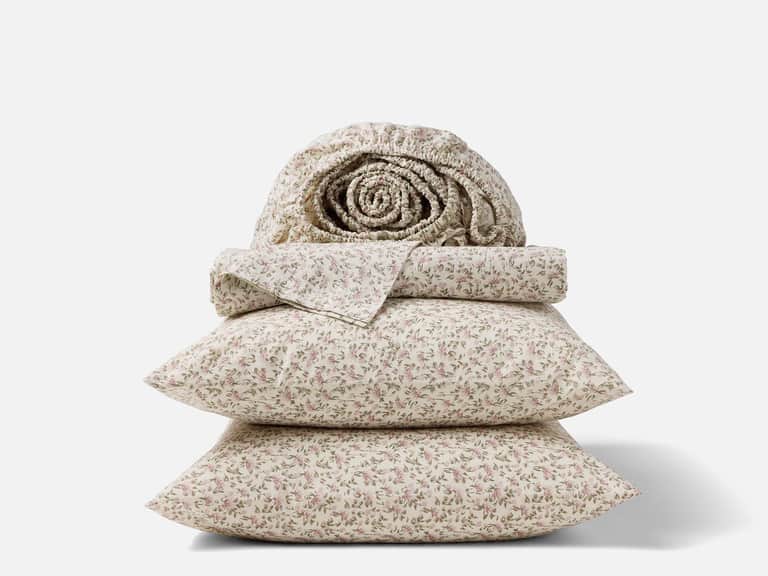 Organic Print Percale Sheet Set