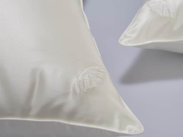 Silk pillow with silk shell image