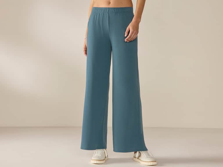 Women's Pima Organic Knit Wide Leg Pant image