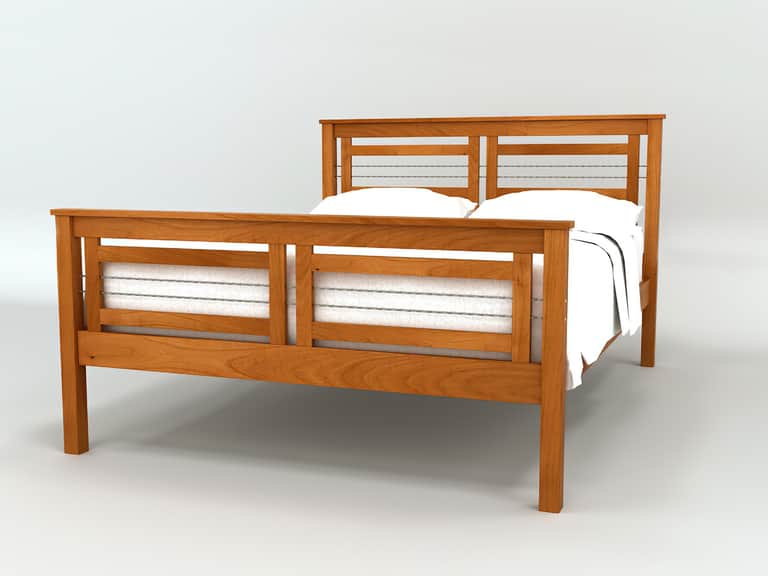 Vermont Furniture Designs Cable Crossing Bed Frame