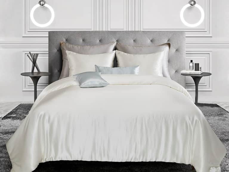 Perle Silk Charmeuse Silk Duvet Cover