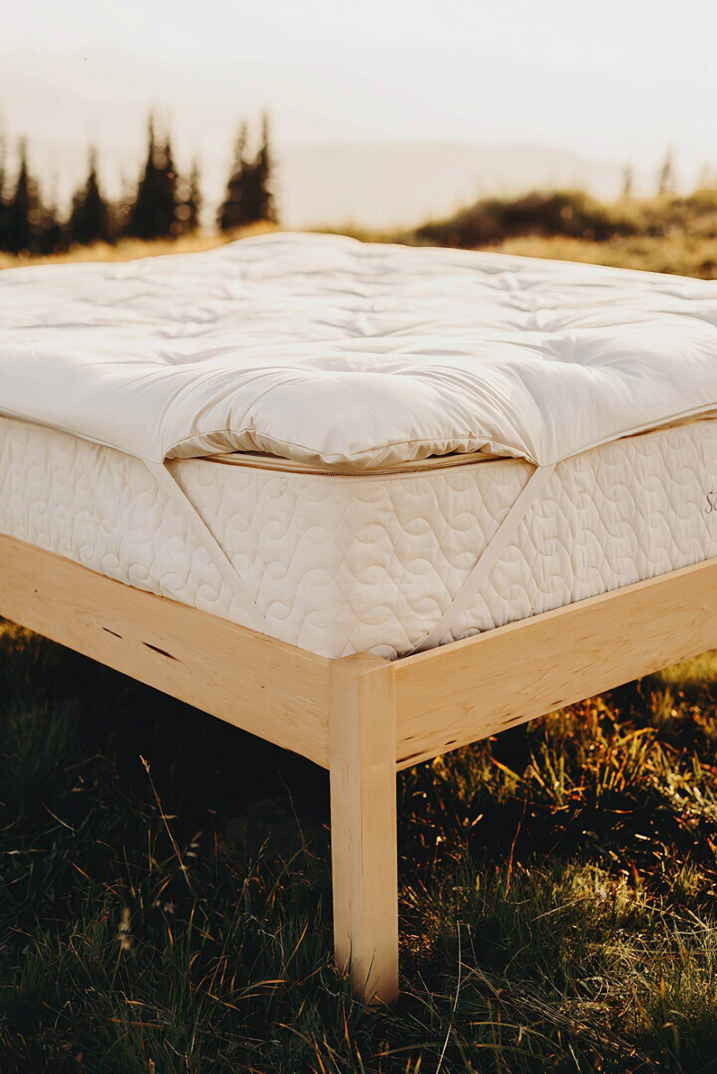 Savvy Rest Woolsy Natural Wool Mattress Topper | Wool Mattress Toppers