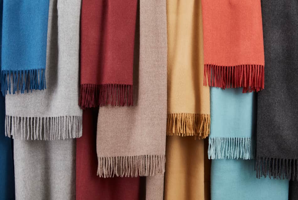 Downtown Alpaca Throw Blankets