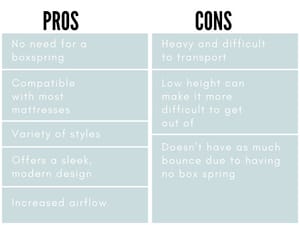 Pros and Cons of Platform Beds