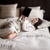 Libeco Moroccan Stripe Linen and Wool Pillow Cover image