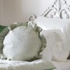 Gingerlily Silk Coral Fern Decorative Pillow image