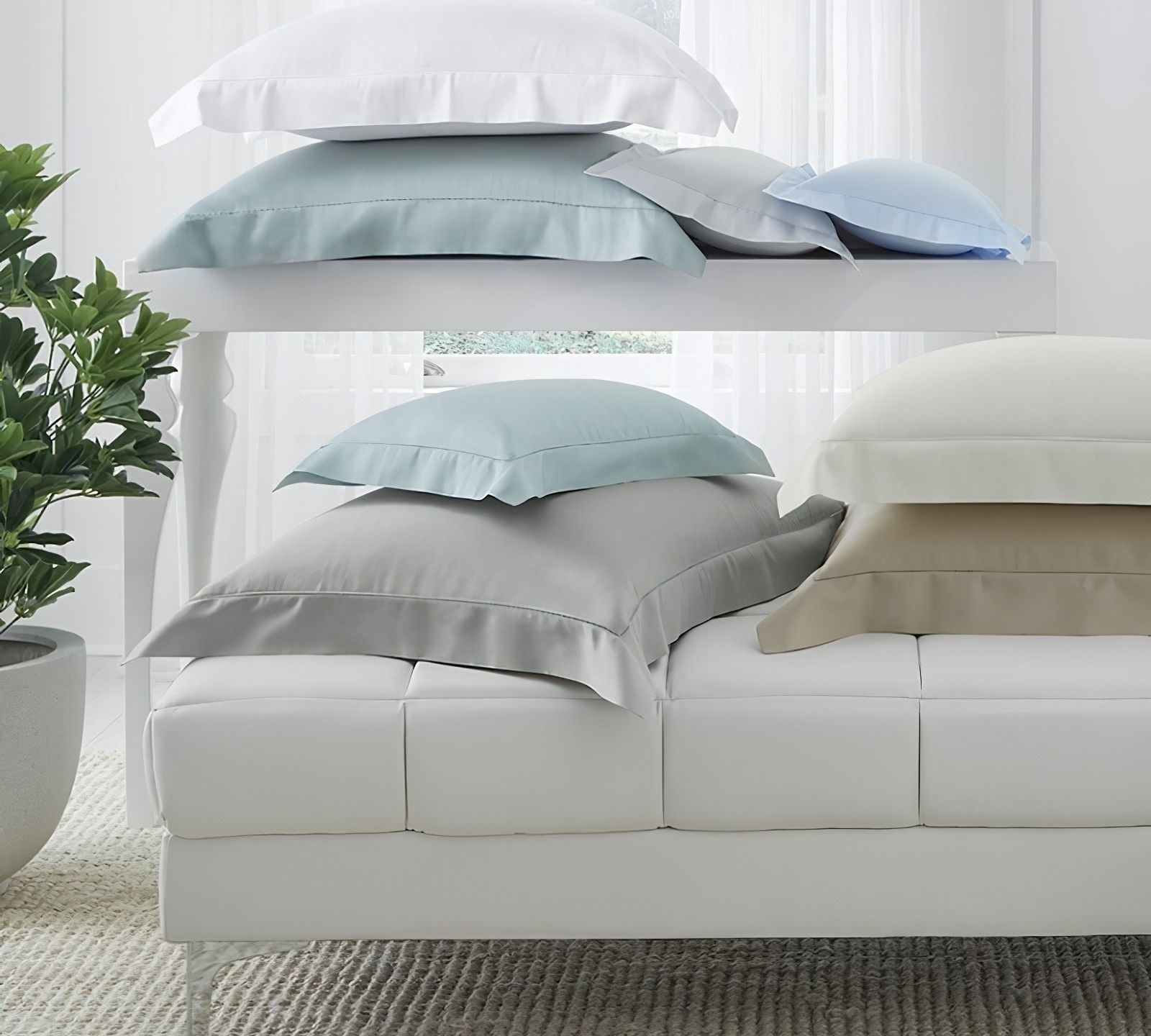 Sferra Fiona Luxury Cotton Sateen Sheets Sheets