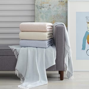 Sferra Terzo Cotton Throw Blanket