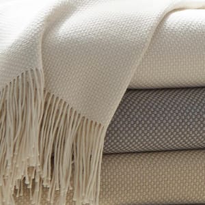 Sferra Bristol Cotton and Alpaca Throw Blanket