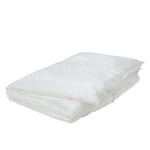 GingerLily Eva White Silk Duvet Cover