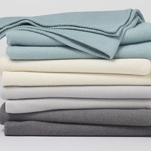 COYUCHI Carmel Organic Cotton and Merino Wool Blanket