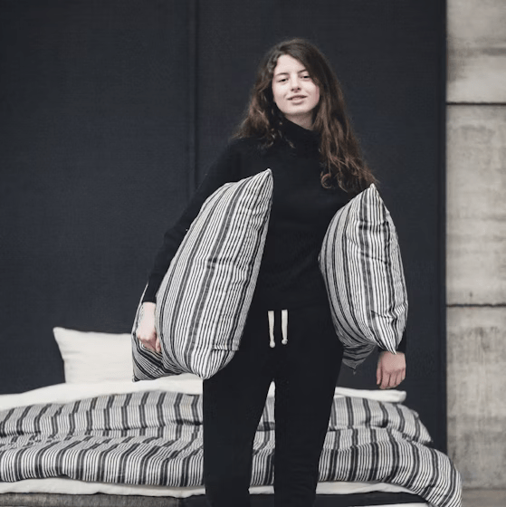 Libeco Tack Stripe Linen Duvet Cover image