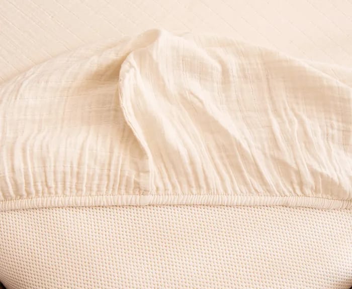 Naturepedic Organic Breathable Muslin Crib Sheet image