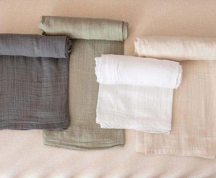 Naturepedic Organic Breathable Muslin Crib Sheet image