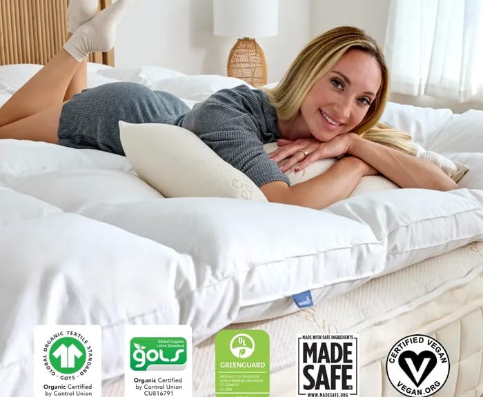 Naturepedic Box-Stitched Organic Latex Topper image