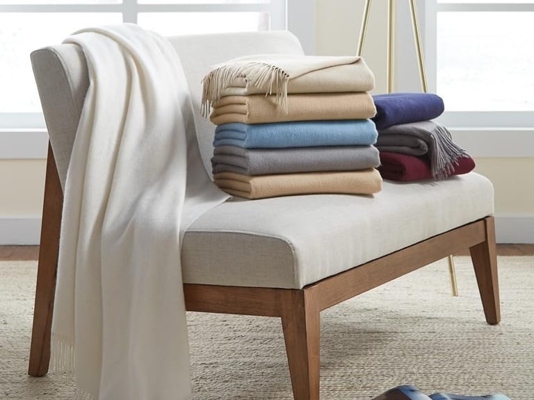 Sferra Dorsey Cashmere Throw Blanket