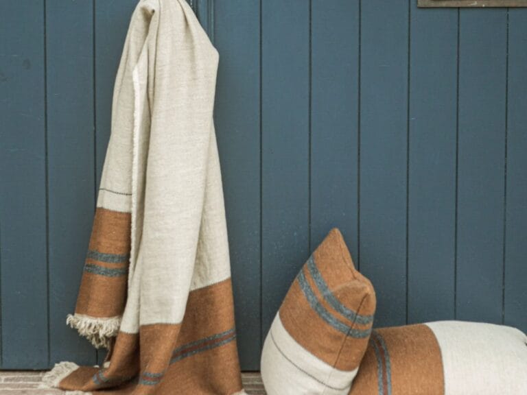 Libeco Highland Stripe Linen and Wool Pillow Cover image