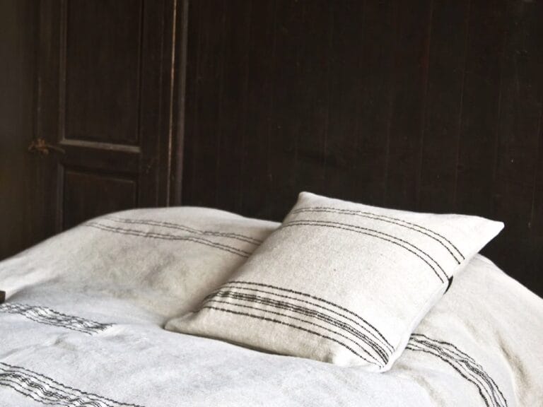 Libeco Moroccan Stripe Linen and Wool Pillow Cover image