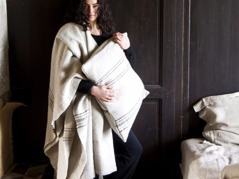Libeco Moroccan Stripe Linen and Wool Pillow Cover image