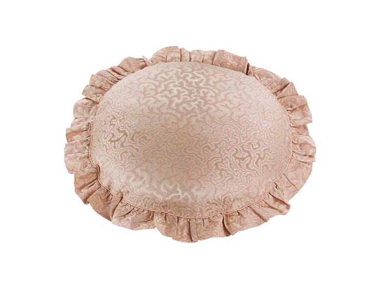 Gingerlily Silk Coral Fern Decorative Pillow image