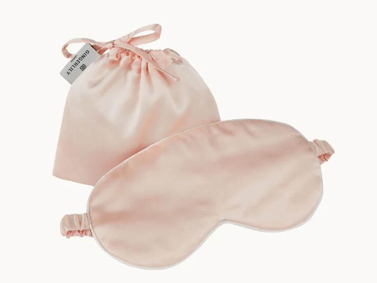 GingerLily Silk Eye Mask with pouch image
