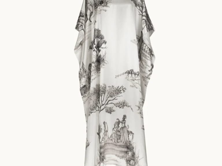 Gingerlily Harlem Toile Silk Kaftan image