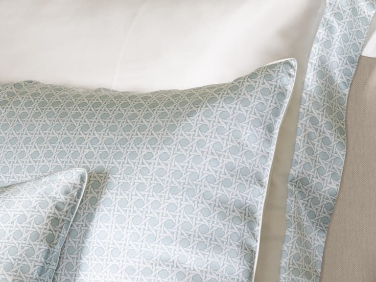 Gingerlily Rattan Silk Piped Pillowcase Sham image