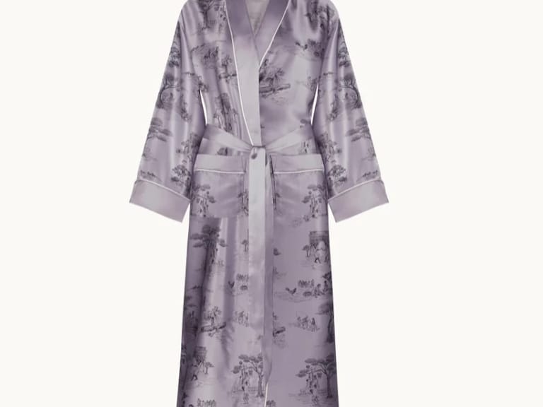 Gingerlily Harlem Toile Silk Robe image