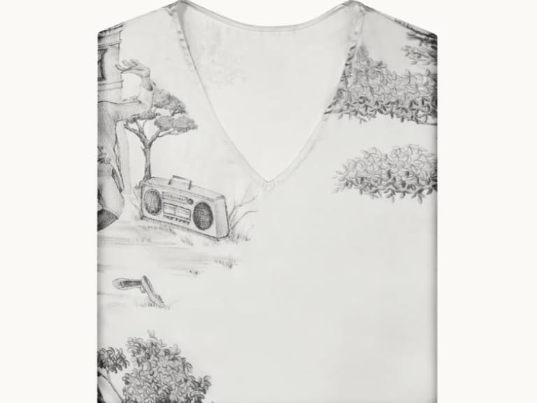 Gingerlily Harlem Toile Silk Kaftan image