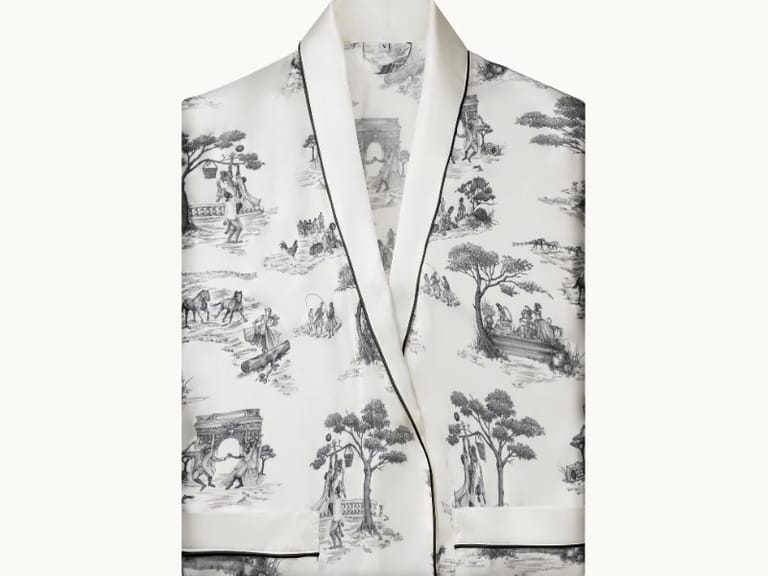 Gingerlily Harlem Toile Silk Robe image