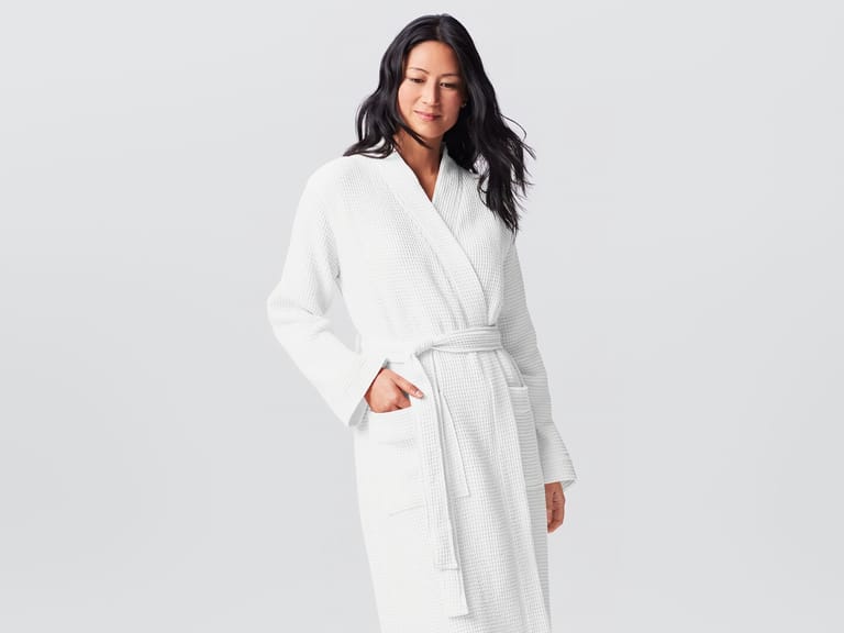 Coyuchi Organic Cotton Waffle Spa Robe