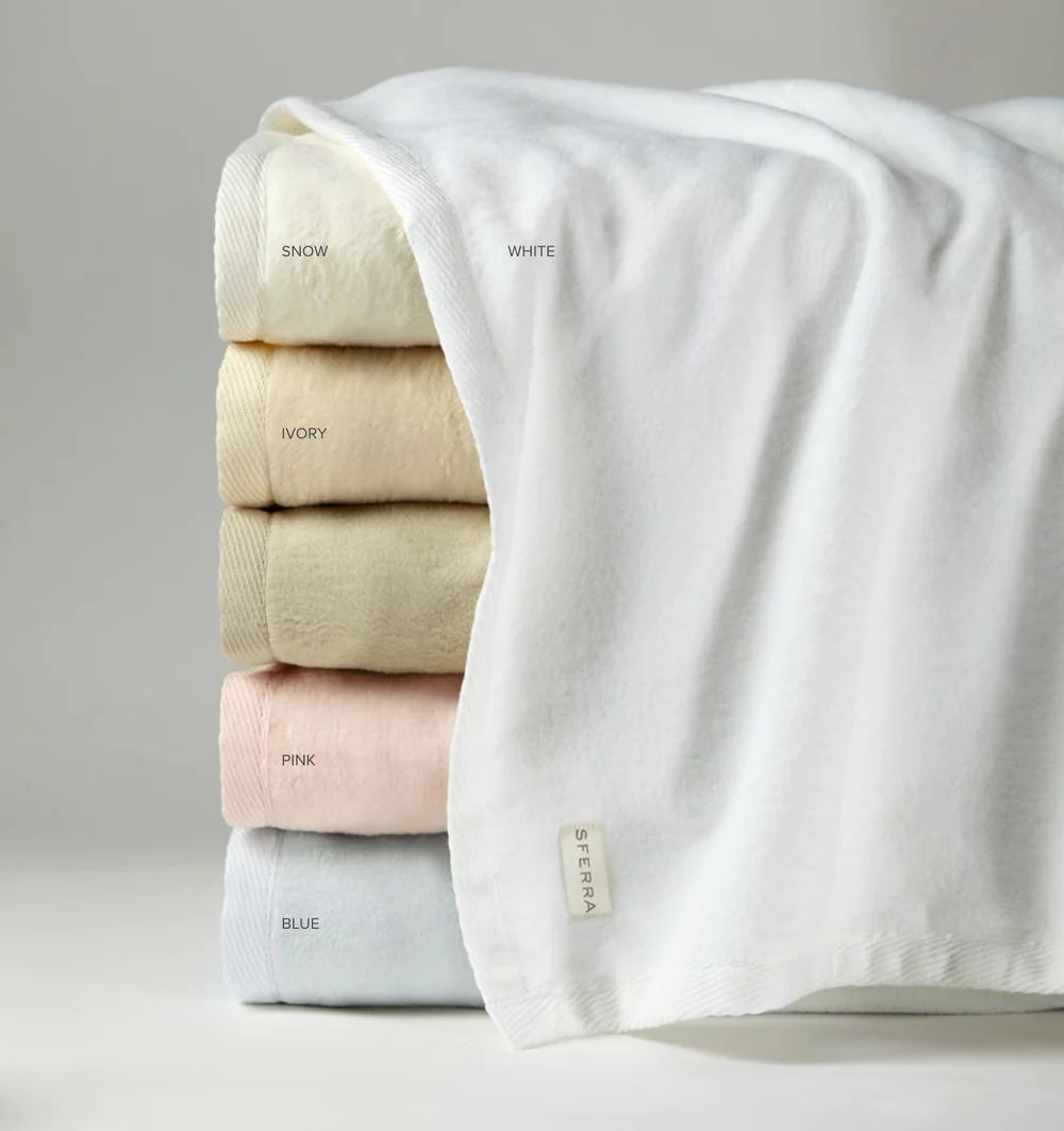 Sferra St. Moritz Cotton Blanket Blankets and Quilts
