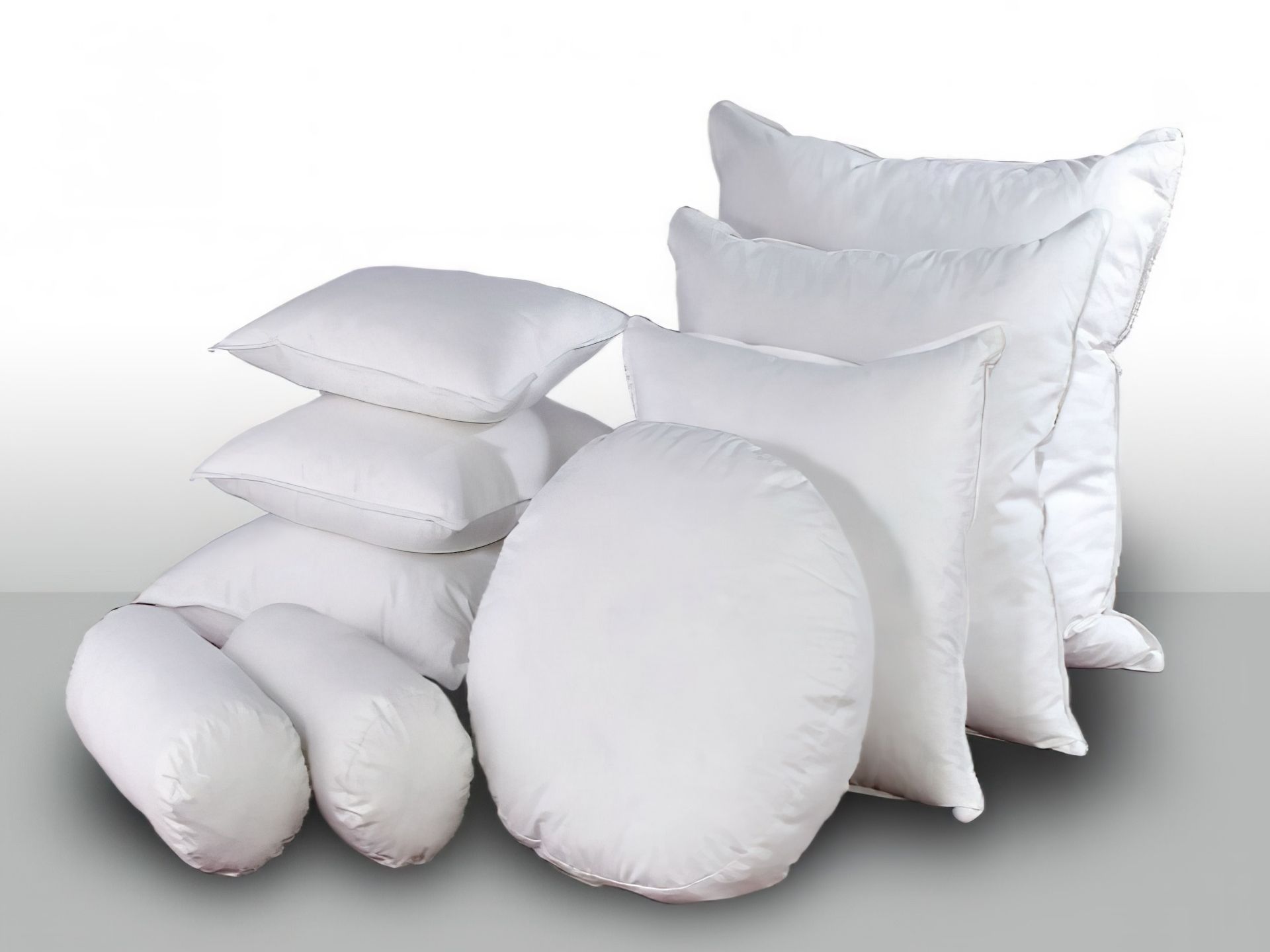 Downright Mackenza 50 50 White Down Feather Decorative Pillow Inserts 16in sq