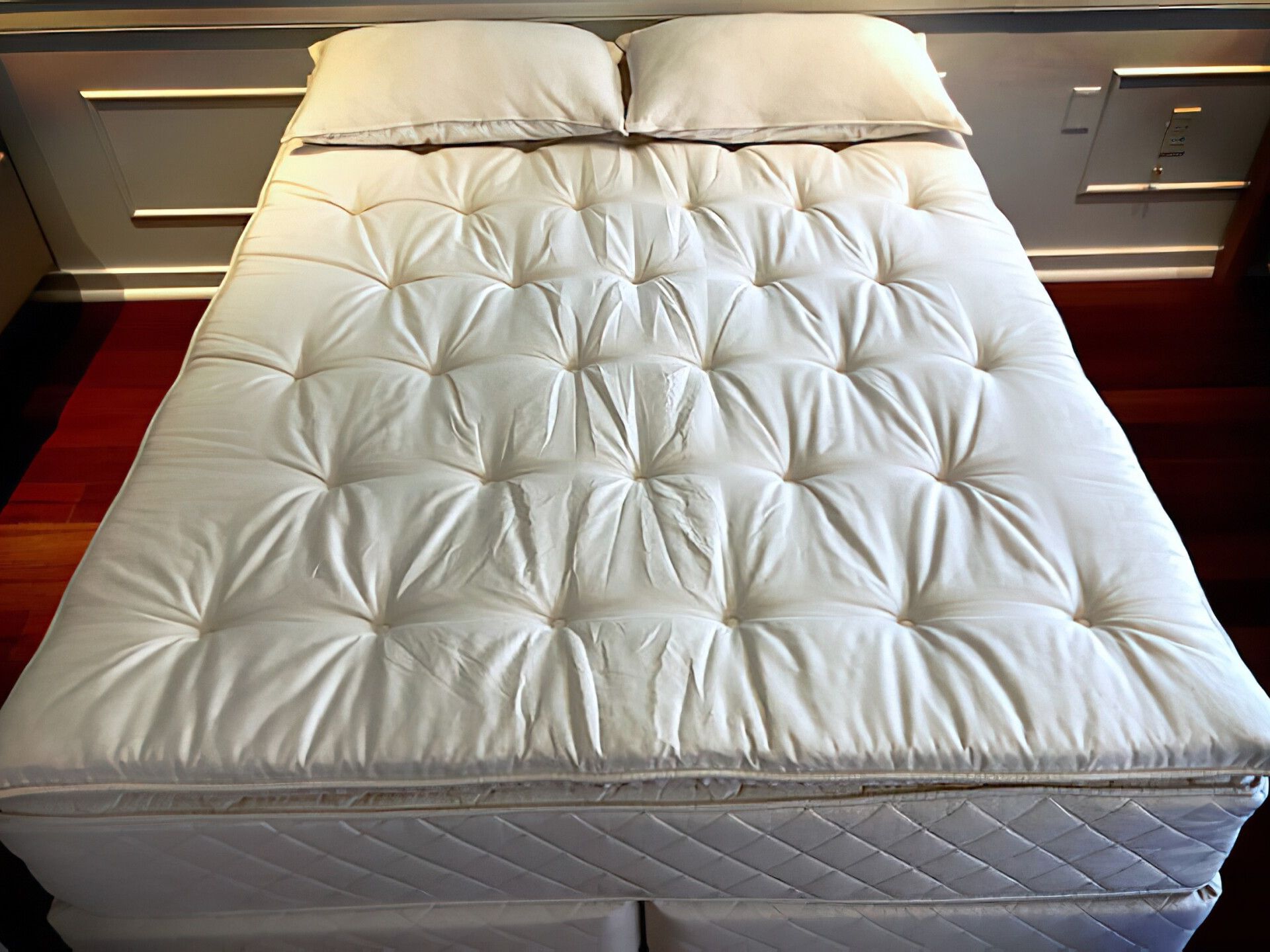 Organic pillow top mattress topper on sale