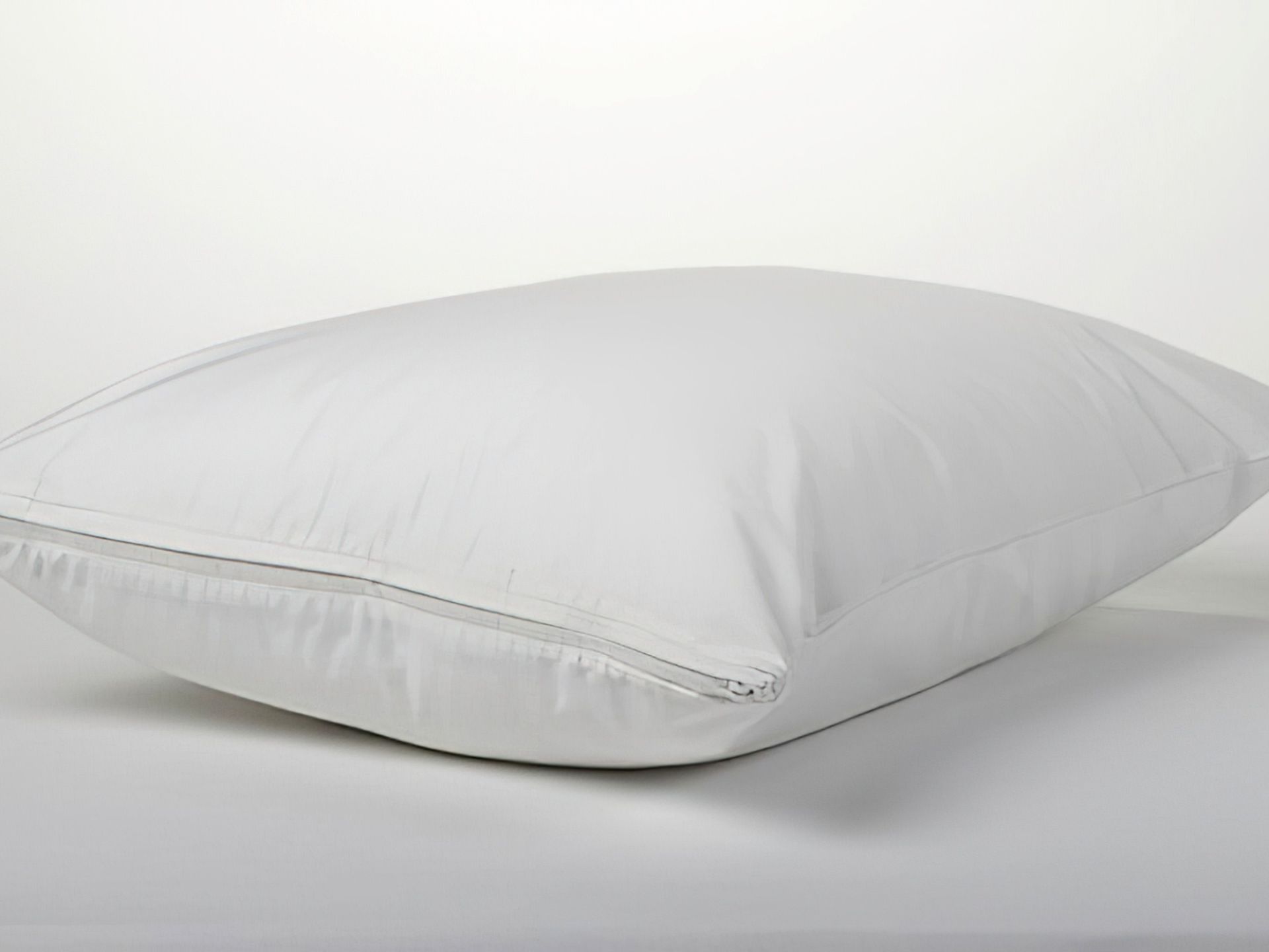 Coyuchi Organic Pillow Protector Case in White Standard