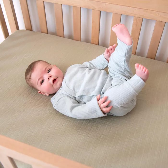 Naturepedic Organic Breathable Muslin Crib Sheet Organic Crib Bedding