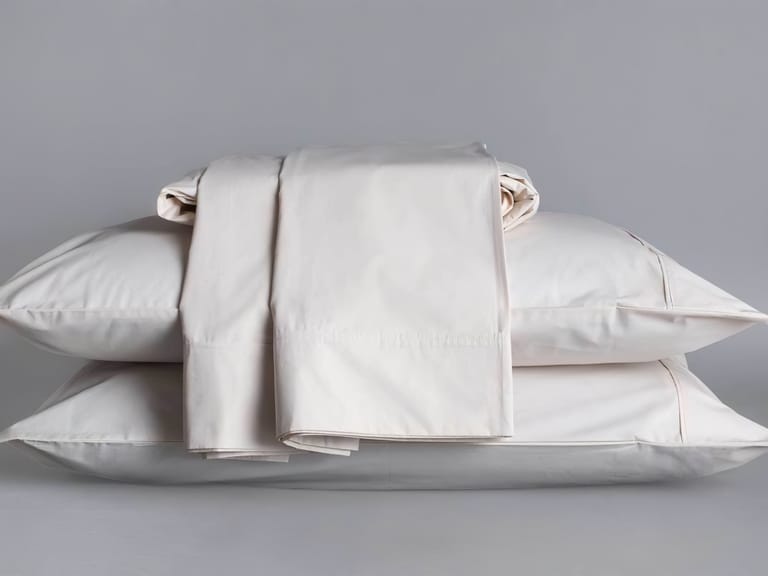 Sleep and Beyond Organic Cotton Percale Sheet Set Sheets