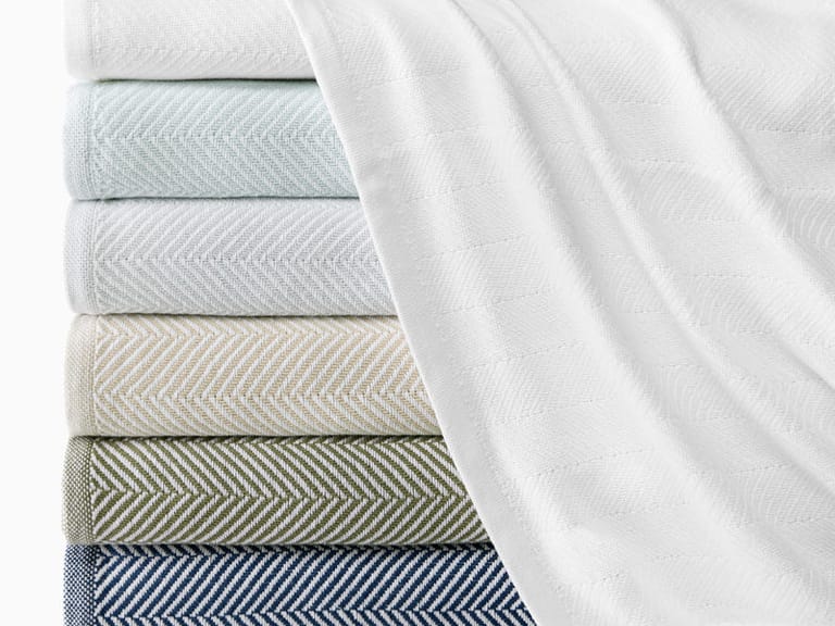 Sferra Camilo Cotton Blanket Blankets and Quilts
