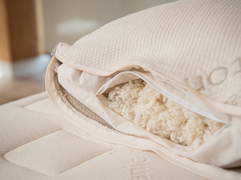 Natural wool pillow best sale