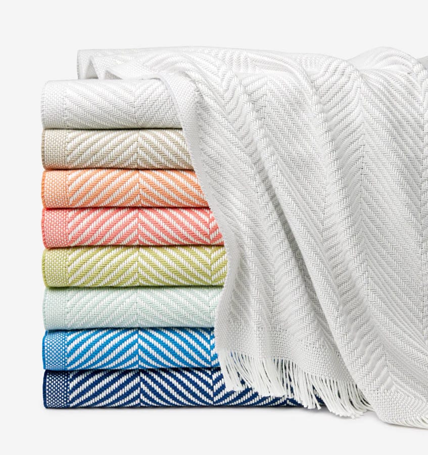 Sferra Costa Cotton Throw Blanket Blankets and Quilts